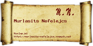Murlasits Nefelejcs névjegykártya